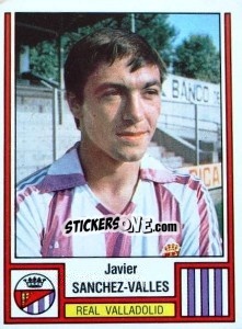 Sticker Sánchez Valles - Liga Spagnola 1982-1983 - Panini