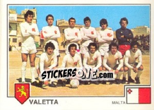 Cromo Valetta(Team) - Euro Football 79 - Panini