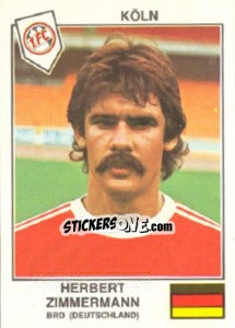 Figurina Zimmermann(Köln) - Euro Football 79 - Panini