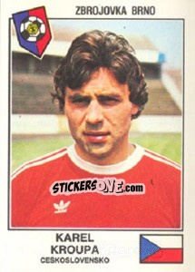 Sticker Kroupa(Zbrojovka Brno) - Euro Football 79 - Panini