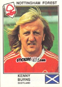 Cromo Burns(Nottingham Forest) - Euro Football 79 - Panini