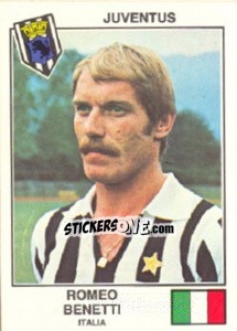 Cromo Benetti(Juventus) - Euro Football 79 - Panini