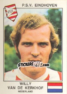 Cromo Willy Van de Kerkhof(PSV Eindhoven) - Euro Football 79 - Panini