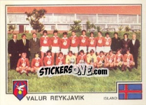 Cromo Valur Reykjavik(Team) - Euro Football 79 - Panini