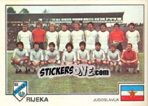 Cromo Rijeka(Team) - Euro Football 79 - Panini