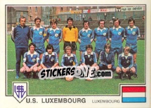 Sticker U.S. Luxembourg(Team) - Euro Football 79 - Panini