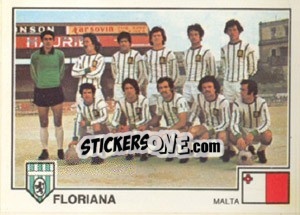 Cromo Floriana(Team) - Euro Football 79 - Panini