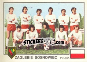 Cromo Zaglebie Sosnowiec(Team) - Euro Football 79 - Panini