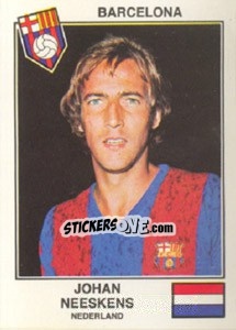 Cromo Neeskens(Barcelona) - Euro Football 79 - Panini