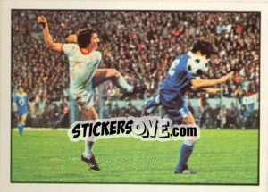 Sticker P.S.V. Eindhoven-Bastia(finals 1977-78)