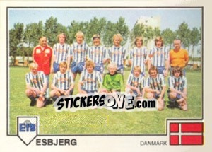 Sticker Esbjerg(Team) - Euro Football 79 - Panini