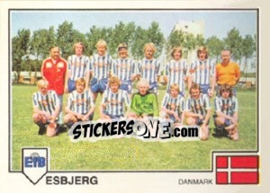 Sticker Esbjerg(Team) - Euro Football 79 n. 281 - Panini