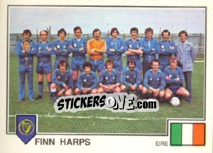 Figurina Finn Harps(Team) - Euro Football 79 - Panini