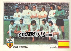 Figurina Valencia(Team) - Euro Football 79 - Panini