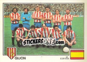 Figurina Gijon(Team) - Euro Football 79 - Panini
