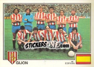 Sticker Gijon(Team) - Euro Football 79 n. 298 - Panini