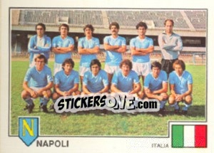 Cromo Napoli(Team) - Euro Football 79 n. 317 - Panini