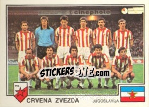 Cromo Crvena Zvezda(Team) - Euro Football 79 - Panini