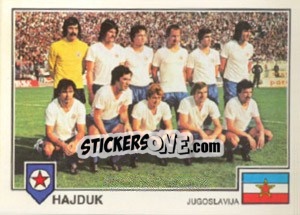 Cromo Hajduk(Team) - Euro Football 79 - Panini