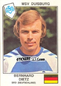 Cromo Dietz(MSV Duisburg) - Euro Football 79 - Panini