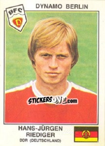 Figurina Riediger(Dynamo Berlin) - Euro Football 79 - Panini