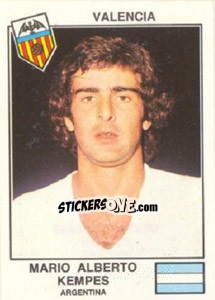 Figurina Kempes(Valencia) - Euro Football 79 - Panini