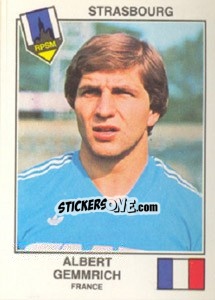 Cromo Gemmrich(Strasbourg) - Euro Football 79 - Panini