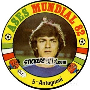 Sticker Antognoni - Espanha 82 n. 5 - Fernando Mas