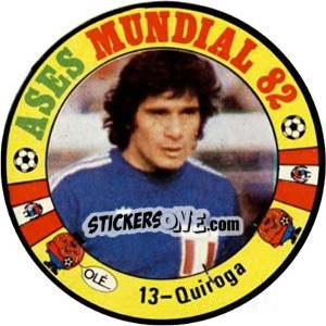 Sticker Quiroga - Espanha 82 - Fernando Mas
