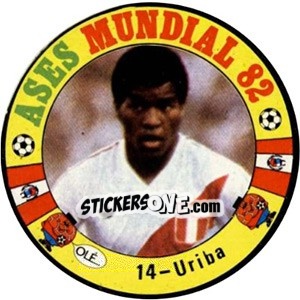 Sticker Uriba - Espanha 82 - Fernando Mas