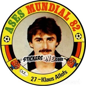 Sticker Klaus Allofs - Espanha 82 n. 27 - Fernando Mas