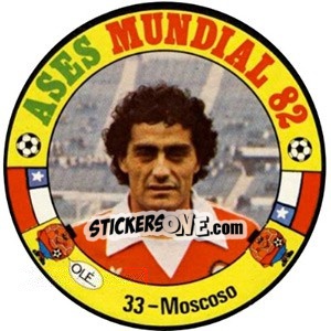 Sticker Moscoso - Espanha 82 - Fernando Mas