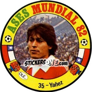 Cromo Yañez - Espanha 82 - Fernando Mas