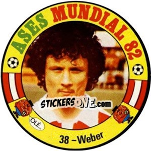 Sticker Weber - Espanha 82 - Fernando Mas