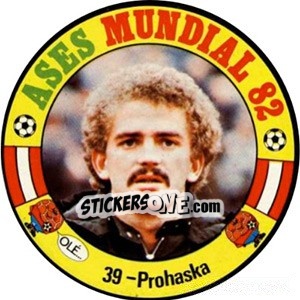 Sticker Prohaska - Espanha 82 - Fernando Mas