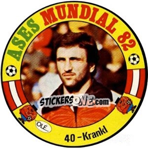 Sticker Krankl - Espanha 82 - Fernando Mas