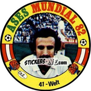 Sticker Welt - Espanha 82 - Fernando Mas