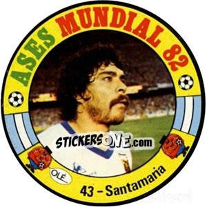 Sticker Santamaria - Espanha 82 - Fernando Mas