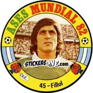 Sticker Fillol - Espanha 82 - Fernando Mas