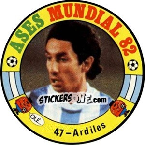 Sticker Ardiles - Espanha 82 n. 47 - Fernando Mas