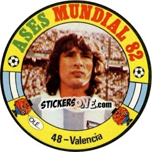 Sticker Valencia - Espanha 82 - Fernando Mas