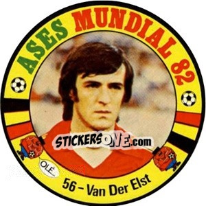 Sticker Van Der Elst - Espanha 82 - Fernando Mas