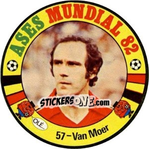 Sticker Van Moer - Espanha 82 - Fernando Mas