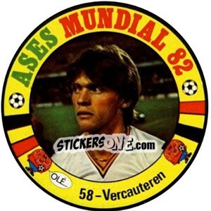 Sticker Vercauteren - Espanha 82 - Fernando Mas