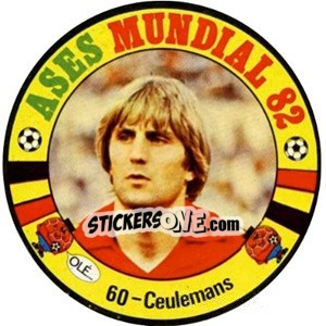 Sticker Ceulemans - Espanha 82 - Fernando Mas