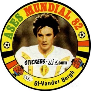 Sticker Van Der Bergh - Espanha 82 - Fernando Mas