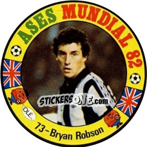 Sticker Bryan Robson - Espanha 82 - Fernando Mas