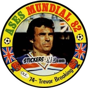 Cromo Trevor Brooking - Espanha 82 - Fernando Mas