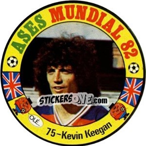 Sticker Kevin Keegan - Espanha 82 - Fernando Mas