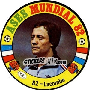 Sticker Lacombe - Espanha 82 n. 82 - Fernando Mas